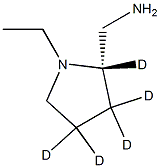 (2S)-2-AMinoMethyl-1-ethylpyrrolidine-d5 Structure