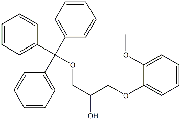 1-(2-Methoxyphenoxy)-3-(trityloxy)propan-2-ol Structure