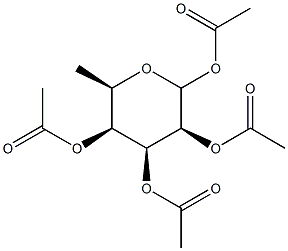 6-Deoxy-D-talopyranose 1,2,3,4-Tetraacetate Structure