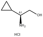 (S)-2-aMino-2-cyclopropylethanol hydrochloride Struktur