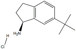 (S)-6-(tert-butyl)-2,3-dihydro-1H-inden-1-aMine hydrochloride Structure