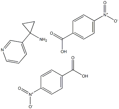 1-Pyridin-3-yl-cyclopropylaMine bis(4-nitrobenzoate),,结构式