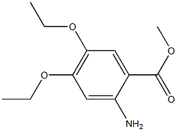 2-AMino-4,5-diethoxy-benzoic acid Methyl ester Structure