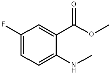 2-甲基氨基-5-氟苯甲酸 甲酯, 924668-99-5, 结构式