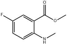 2-甲基氨基-5-氟苯甲酸 甲酯,924668-99-5,结构式