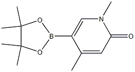 1,4-diMethyl-5-(4,4,5,5-tetraMethyl-1,3,2-dioxaborolan-2-yl)pyridin-2(1H)-one Structure