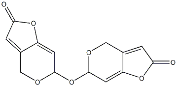 6,6'-Oxybis(4,6-dihydro-2H-furo[3,2-c]pyran-2-one) Structure