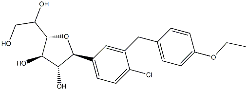 (2S,3R,4R)-2-(4-chloro-3-(4-ethoxybenzyl)phenyl)-5-((S)-1,2-dihydroxyethyl)tetrahydrofuran-3,4-diol|达格列净杂质1