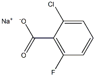 2-クロロ-6-フルオロ安息香酸ナトリウム 化学構造式