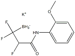 三氟(3-((2-甲氧苯基)氨基)-3-羰基丙基)硼酸钾 结构式