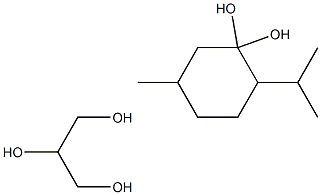 Menthone glycerol ketal Struktur