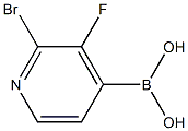 2-BroMo-3-fluoropyridin-4-ylboronic acid 结构式