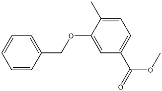 Methyl 3-(benzyloxy)-4-Methylbenzoate Struktur