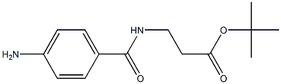 tert-butyl 3-(4-aMinobenzaMido)propanoate 化学構造式