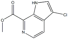 3-Chloro-6-azaindole-7-carboxylic acid Methyl ester Structure