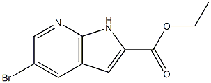 5-BroMo-7-azaindole-2-carboxylic acid ethyl ester,,结构式
