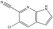 5-Chloro-6-cyano-7-azaindole 结构式