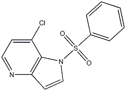7-Chloro-1-(phenylsulfonyl)-4-azaindole,,结构式