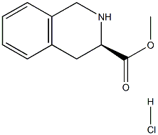 (R)-Methyl 1,2,3,4-tetrahydroisoquinoline-3-carboxylate hydrochloride 结构式