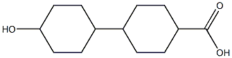 4-(4-hydroxycyclohexyl)cyclohexane carboxylic acid Struktur
