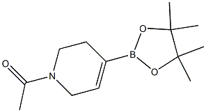 1-[4-(4,4,5,5-TetraMethyl-[1,3,2]dioxaborolan-2-yl)-3,6-dihydro-2H-pyridin-1-yl]-ethanone 化学構造式
