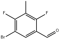 5-溴-2,4-二氟-3-甲基苯甲醛, 1378865-38-3, 结构式