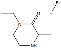 1-Ethyl-3-Methylpiperazin-2-one hydrobroMide 化学構造式