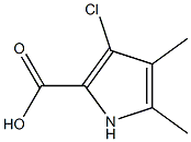 3-Chloro-4,5-diMethyl-1H-pyrrole-2-carboxylic acid Struktur