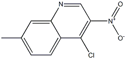 4-Chloro-7-Methyl-3-nitroquinoline 化学構造式