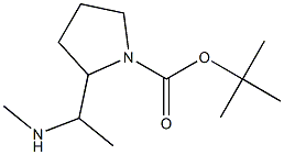 tert-Butyl 2-(1-(MethylaMino)ethyl)pyrrolidine-1-carboxylate Structure