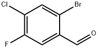 2-氟-4-氯-5-溴苯甲醛,1067882-63-6,结构式