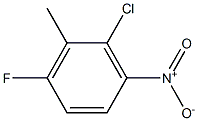 2-氯-6-氟-3-硝基甲苯,,结构式