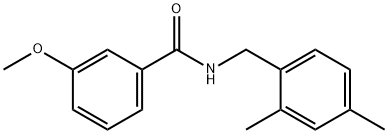 N-(2,4-diMethylbenzyl)-3-MethoxybenzaMide 化学構造式