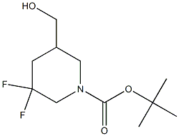 tert-butyl 3,3-difluoro-5-(hydroxyMethyl)piperidine-1-carboxylate 结构式