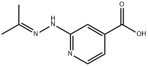 2-(2-(Propan-2-ylidene)hydrazinyl)isonicotinic acid Structure
