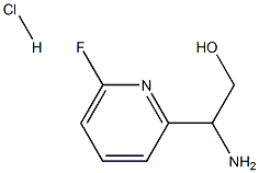 2-氨基-2-(6-氟吡啶)-乙醇盐酸盐,1973503-47-7,结构式