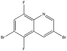 3,6-二溴-5,8-二氟喹啉,,结构式