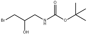 tert-butyl (3-broMo-2-hydroxypropyl)carbaMate Struktur