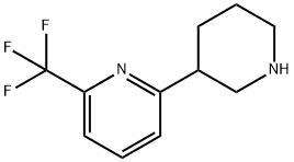 2-(哌啶-3-基)-6-(三氟甲基)吡啶,1260887-10-2,结构式