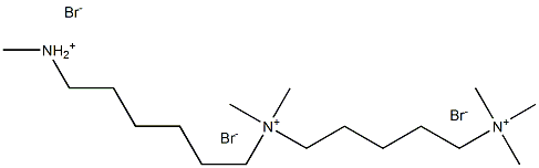 N-TriMethyl-N-(5-(triMethylaMMonio)pentyl)hexane-1,6-diaMiniuM BroMide,,结构式