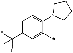 1-(2-broMo-4-(trifluoroMethyl)phenyl)pyrrolidine Structure