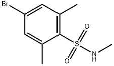 4-ブロモ-N,2,6-トリメチルベンゼンスルホンアミド 化学構造式