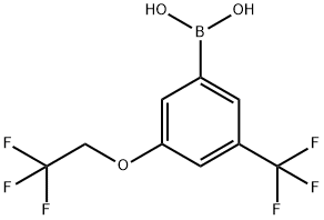 (3-(2,2,2-trifluoroethoxy)-5-(trifluoroMethyl)phenyl)boronic acid Structure