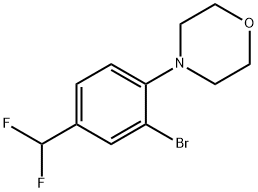 4-(2-broMo-4-(difluoroMethyl)phenyl)Morpholine Struktur