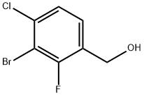 3-ブロモ-4-クロロ-2-フルオロベンジルアルコール 化学構造式