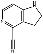 2,3-Dihydro-1H-pyrrolo[3,2-c]pyridine-4-carbonitrile 结构式