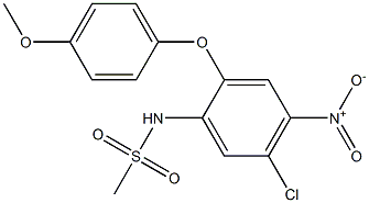 N-(5-Chloro-2-(4-Methoxyphenoxy)-4-nitrophenyl)MethanesulfonaMide Structure