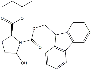 (2S)-1-((9H-Fluoren-9-yl)Methyl) 2-Butyl 5-Hydroxypyrrolidine-1,2-dicarboxylate, , 结构式