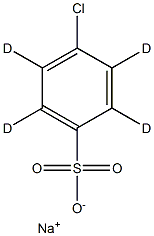 4-Chlorobenzenesulfonic Acid-d4 SodiuM Salt Structure