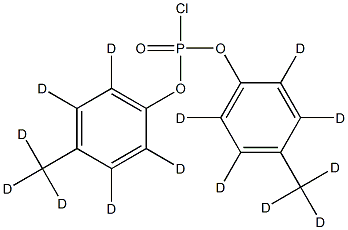 Di-p-tolyl Phosphorochloridate-d14 Structure